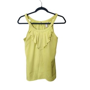 Banana Republic Braided Halter Top – Lime Yellow – Size Small